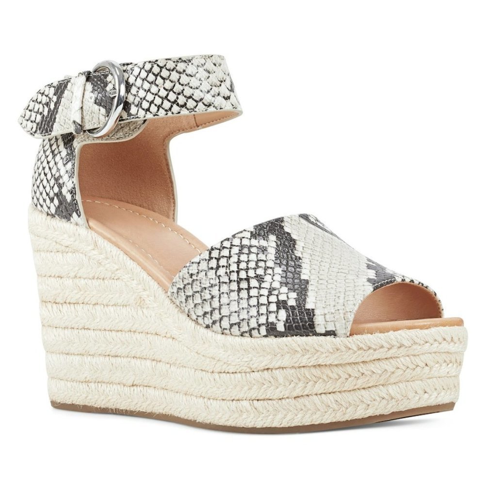 Nine West Adell Espadrille Wedge Sandals - Size 6.5 M - NIB